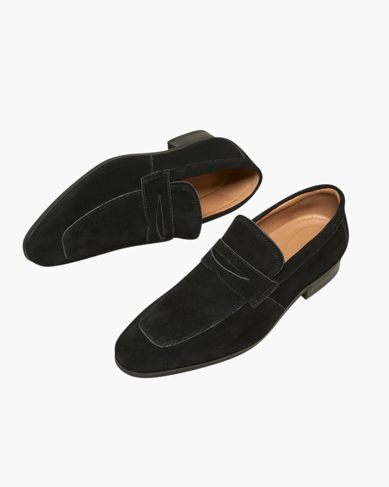 Larsen™ | Old Money Suede Penny Loafers