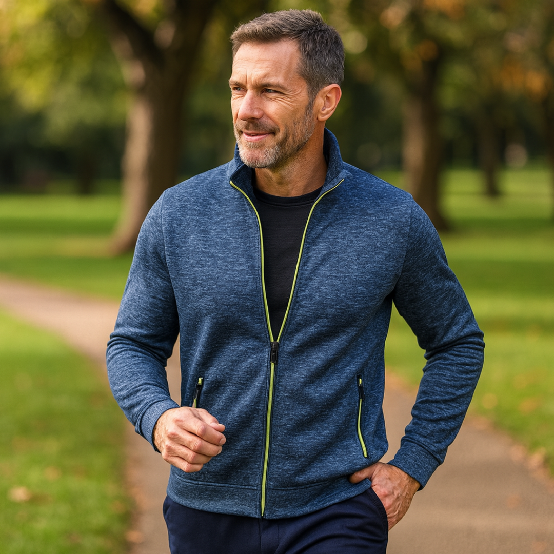 Kasper™ – Klassisk Strikjakke med Lynlås