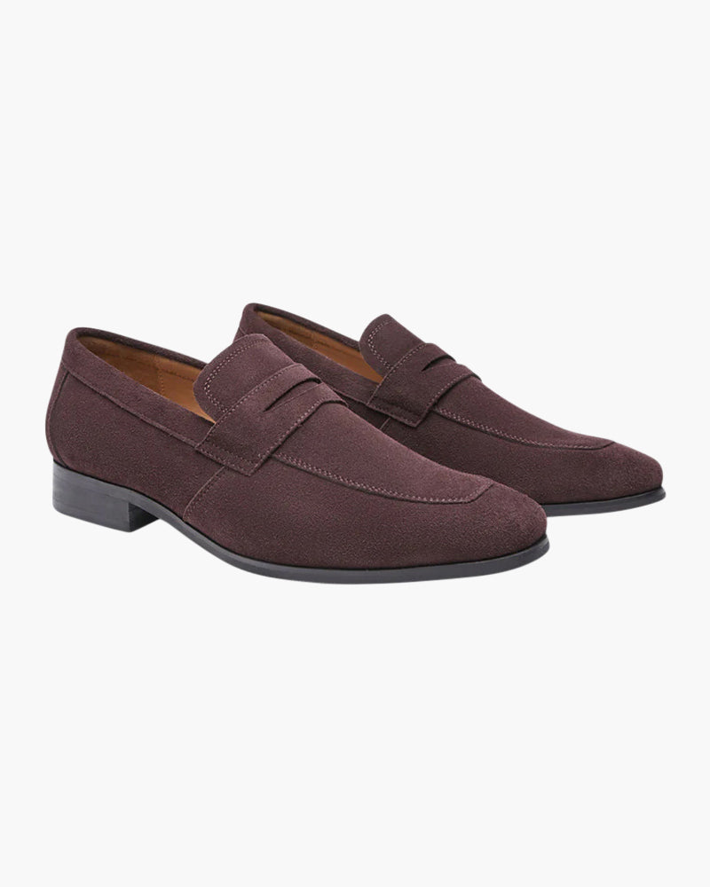 Larsen™ | Old Money Suede Penny Loafers