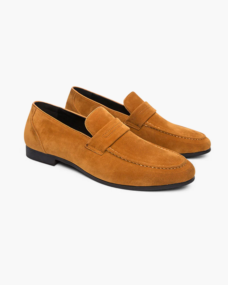 Larsen™ | Old Money Suede Penny Loafers