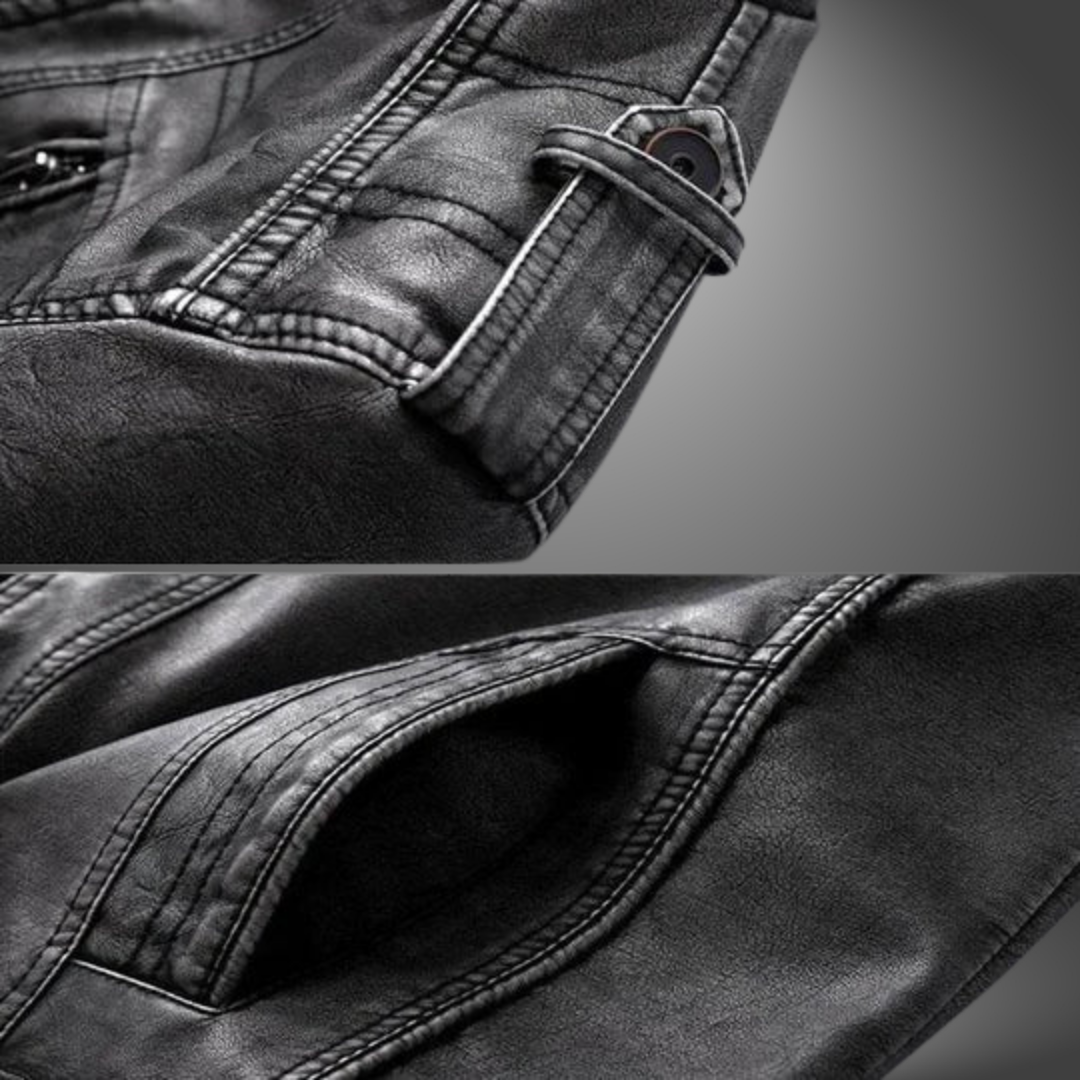 Alpha | Håndlavet Læderjakke til Mænd