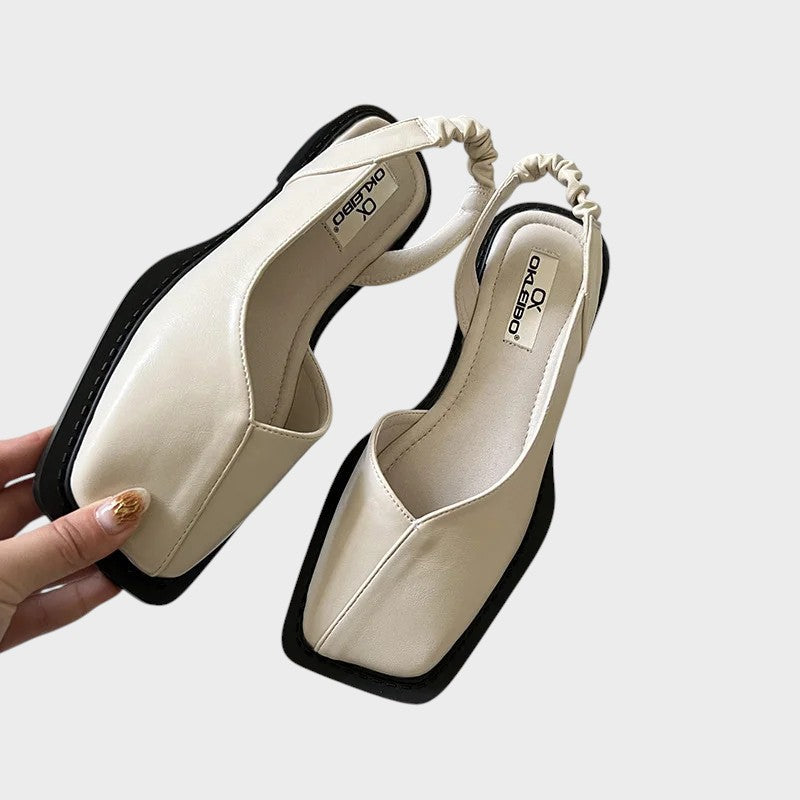 Dagmar | Sandaler med åben hæl og firkantet spids