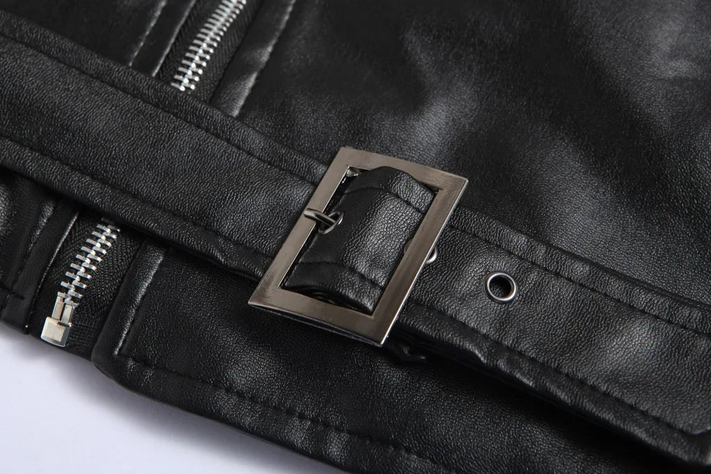 Austin™ | Klassisk Biker Læderjakke