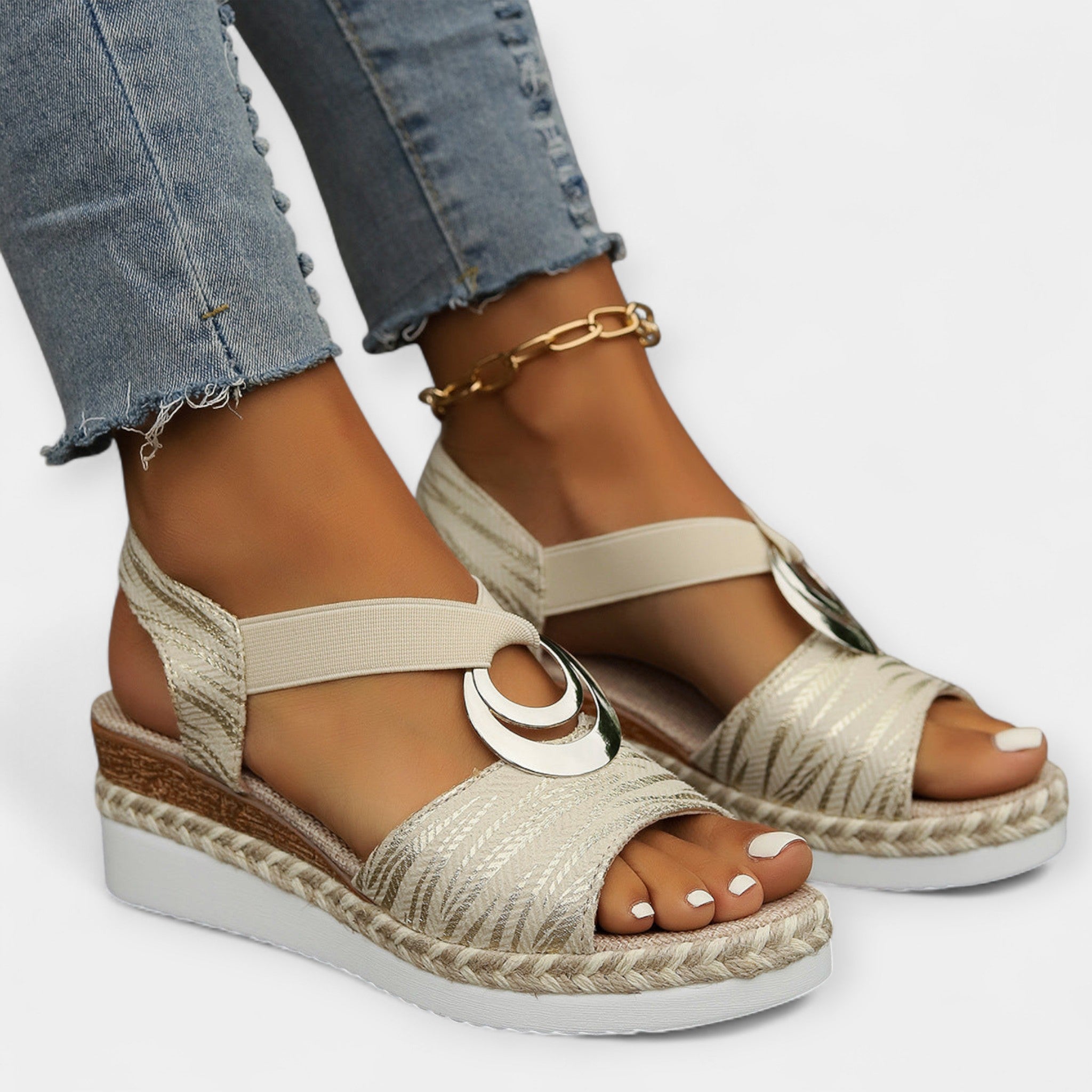 Romerske sandaler med flet