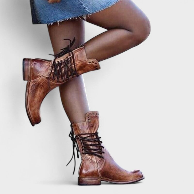 Thilde | Vintage snørestøvler