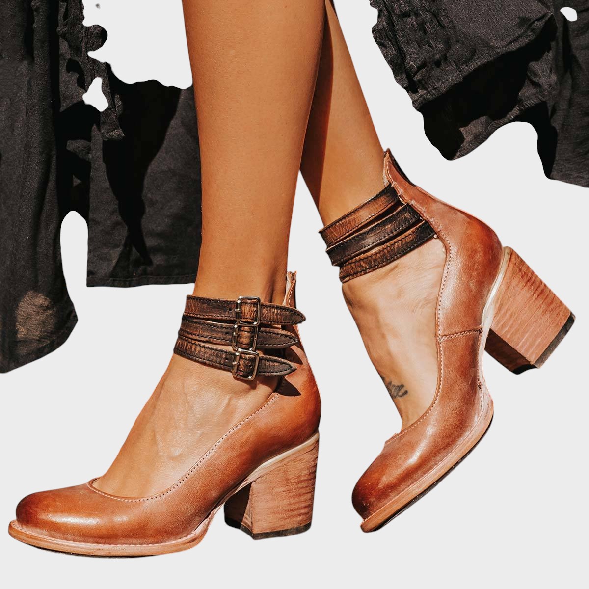 Yasemin | Højhælet sko med spænde