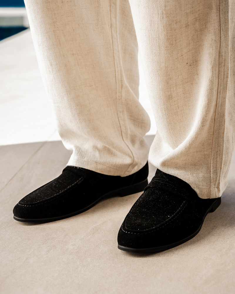 Larsen™ | Old Money Suede Penny Loafers
