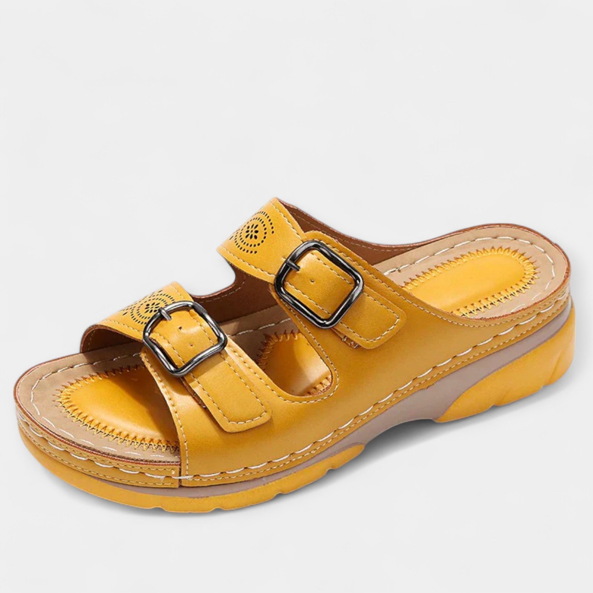 Behagelige sandaler med støtte til smertefri gang