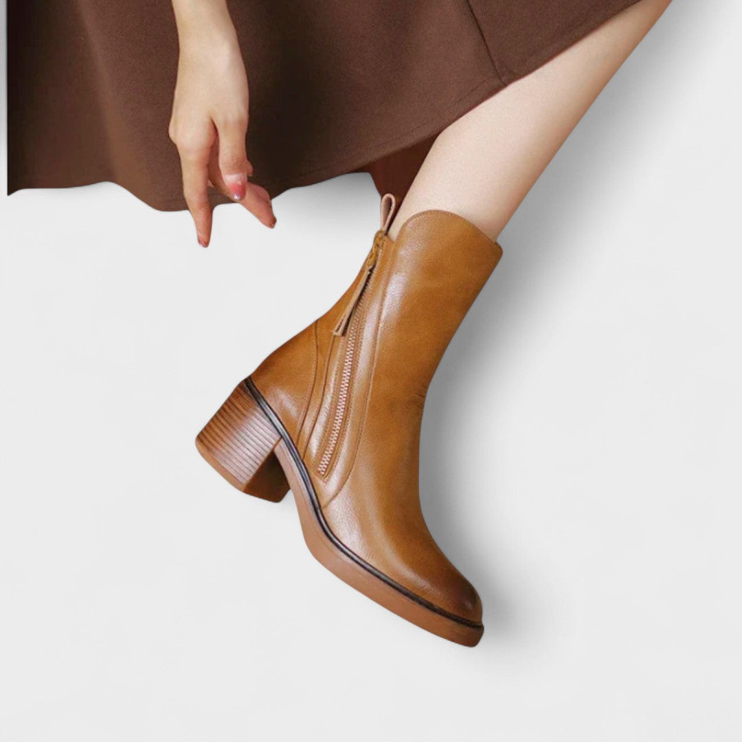 Åse | Elegante ankelstøvler med blokhæl