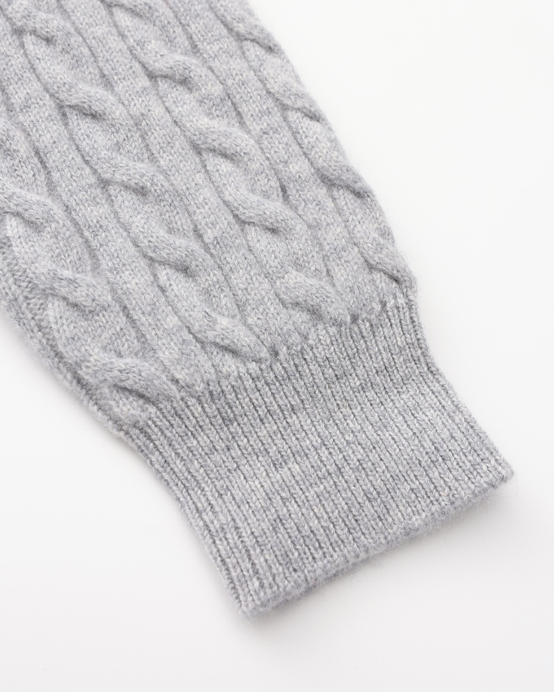 Larsen™ | 100% Cashmere Vævet Halv Lynlås