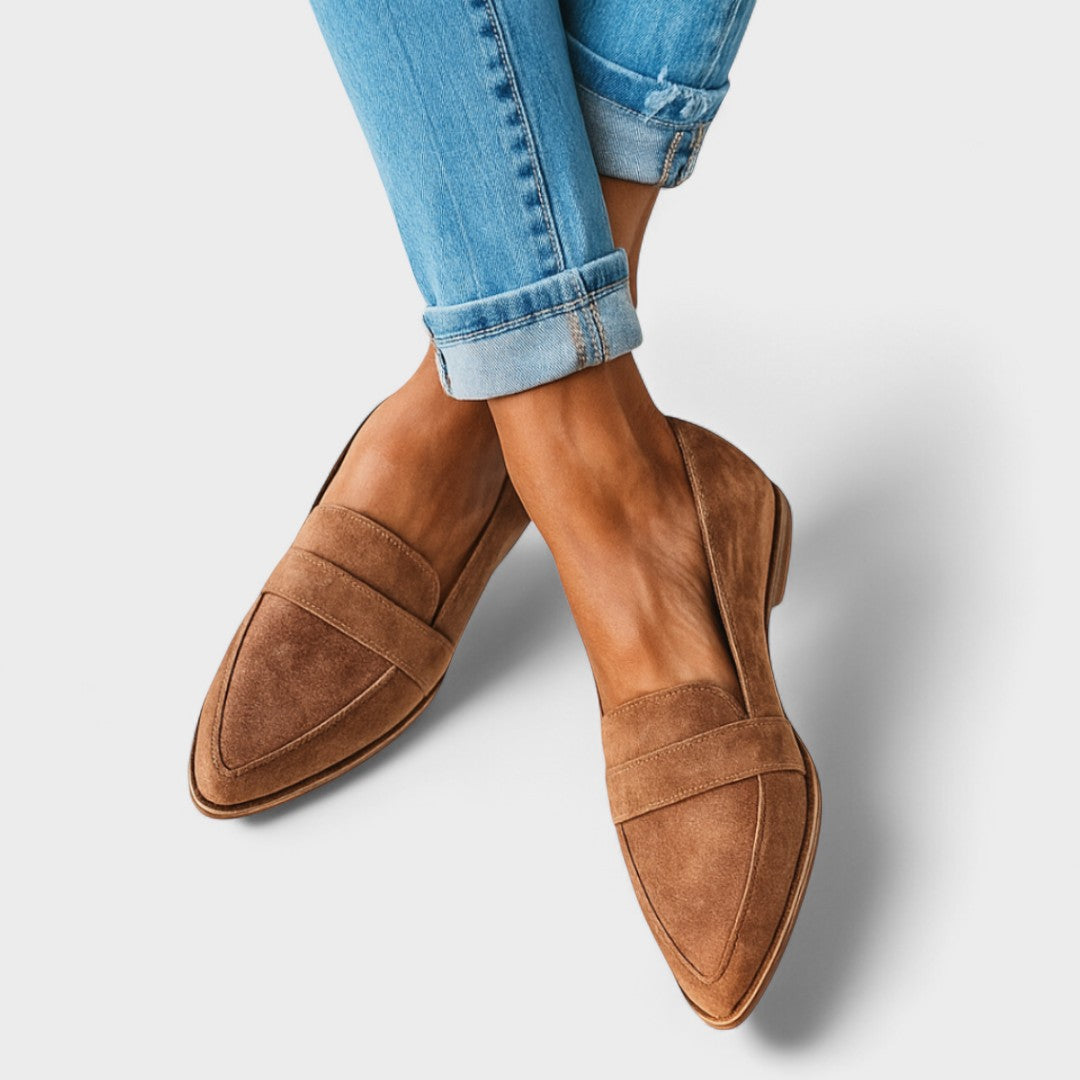 Viola | Chokolade semi-blank lakstøvler