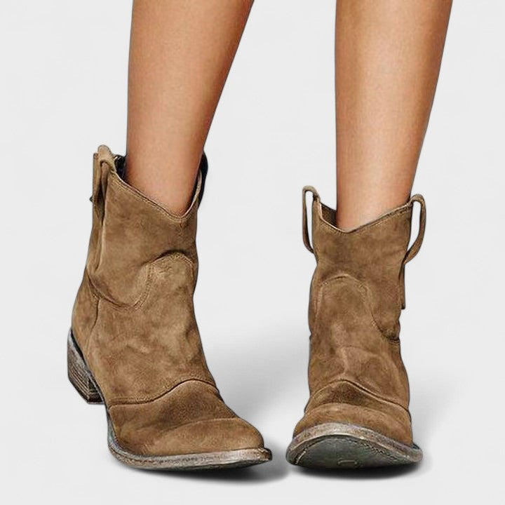 Paulina | Vintage Western Ankelstøvler