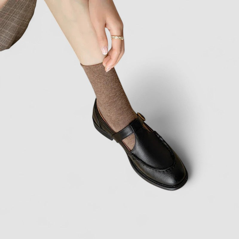 Zhelynne | Ortopædiske Mary Jane sko med firkantet tå