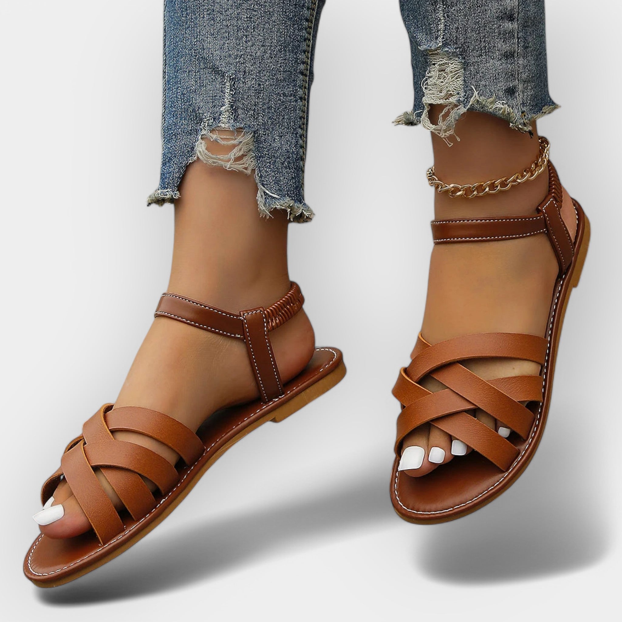 Håndlavede sandaler med justerbare remme