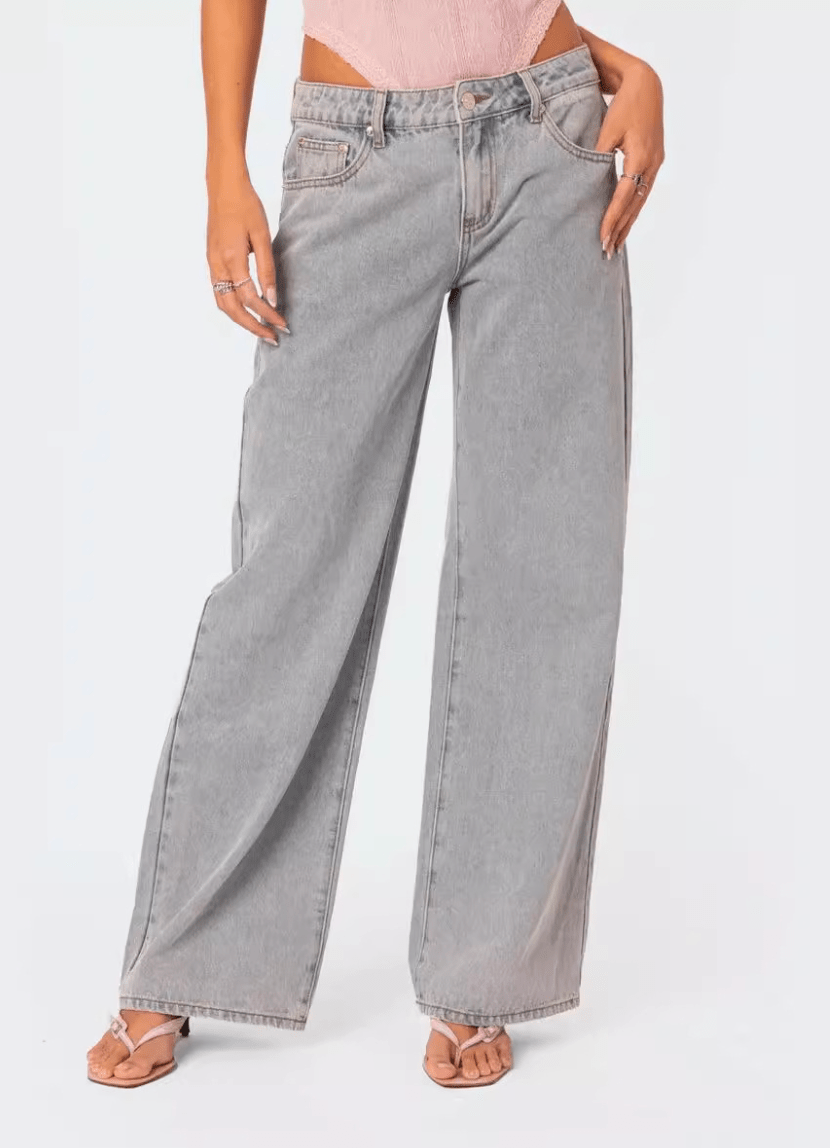 Janna | Pink sløjfe denim